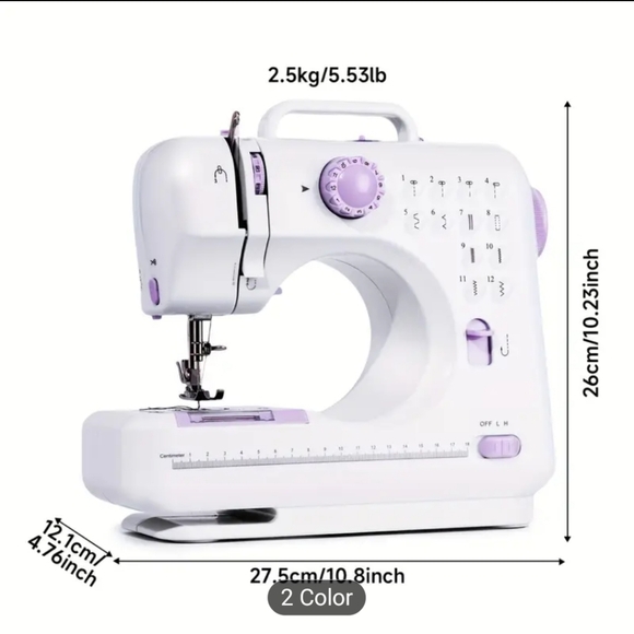 Sewing Machine Purple And White - Picture 5 of 8